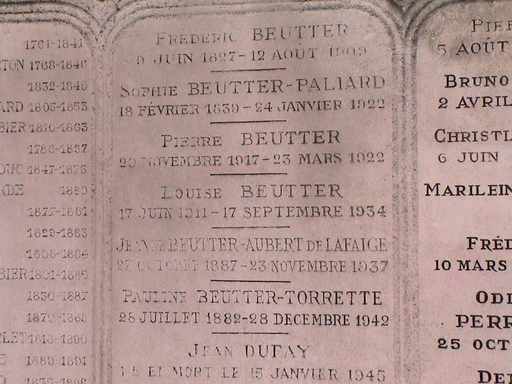 Frédéric Jacques Félicien BEUTTER