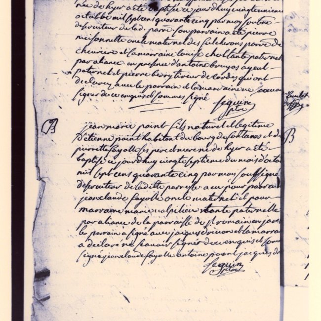 Acte de Baptême