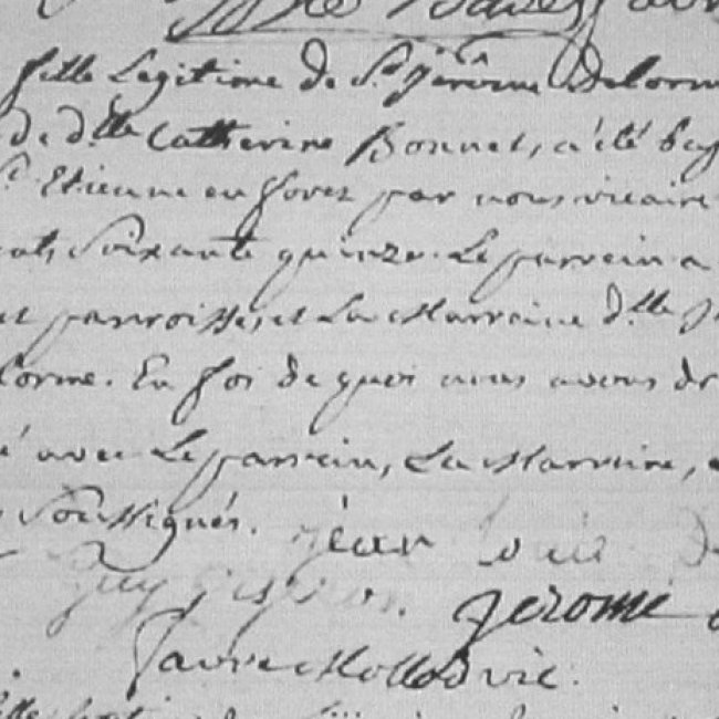 Acte de Baptême