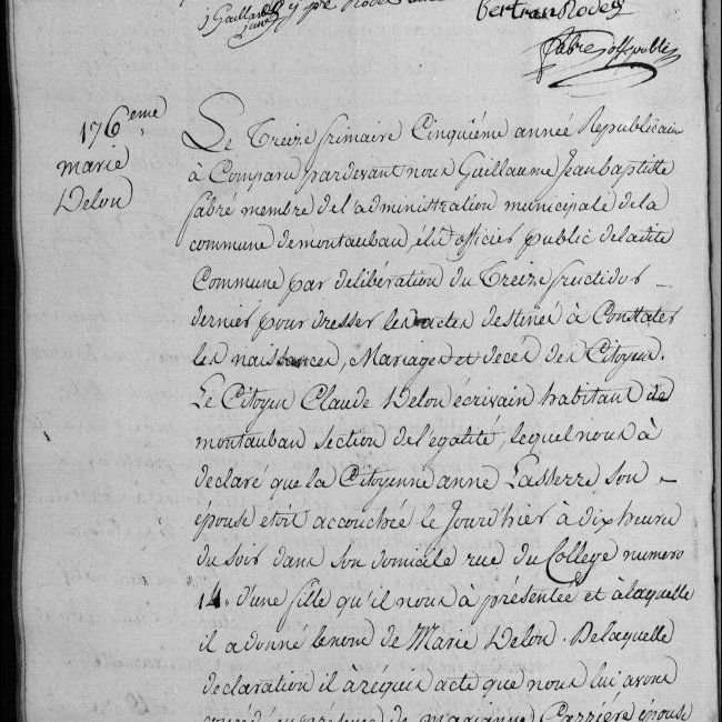 Acte de naissance
