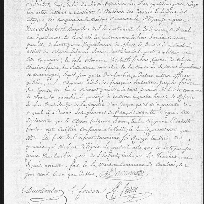 Acte de naissance
