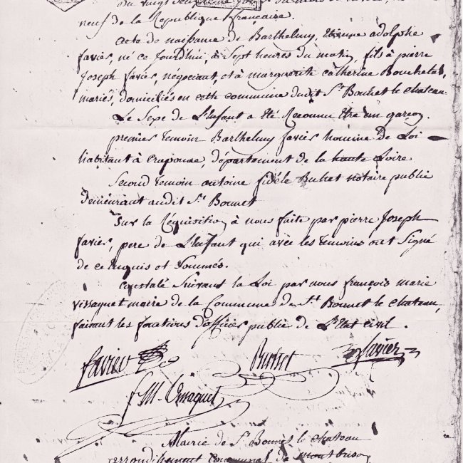 Acte de naissance