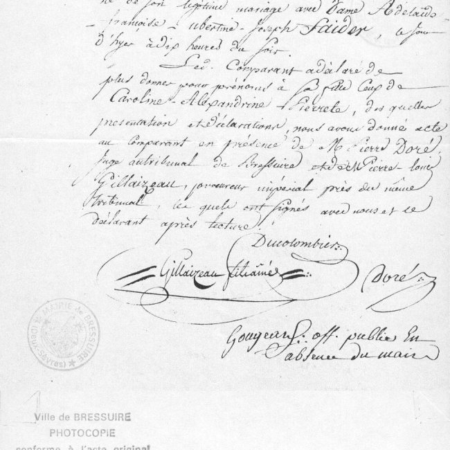 Acte de naissance