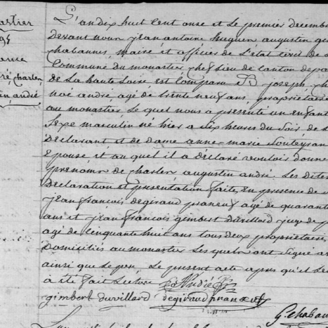 Acte de naissance