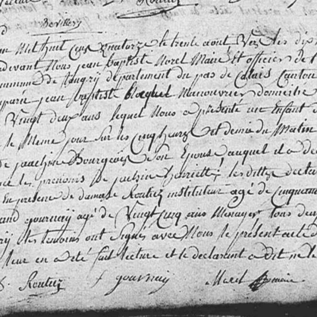 Acte de naissance