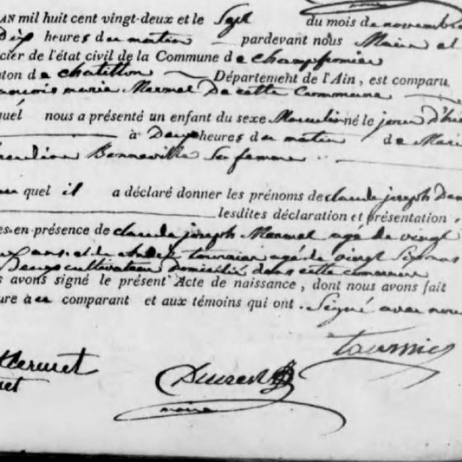Acte de naissance