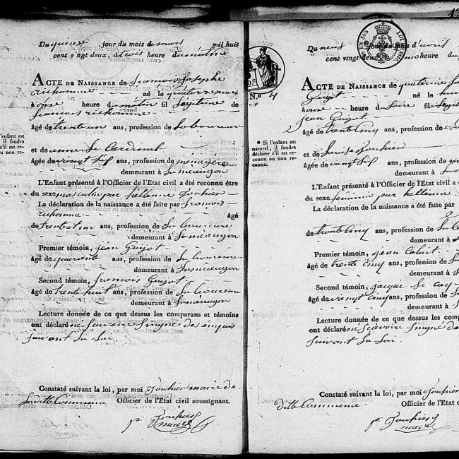 Acte de naissance