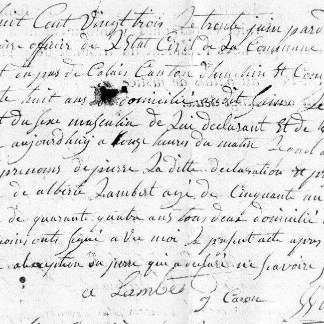 Acte de naissance