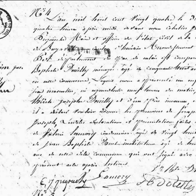Acte de naissance