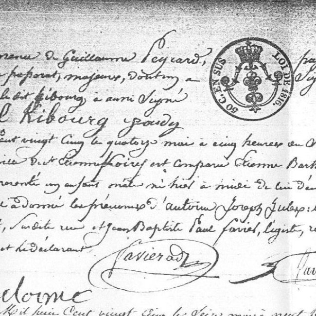 Acte de naissance