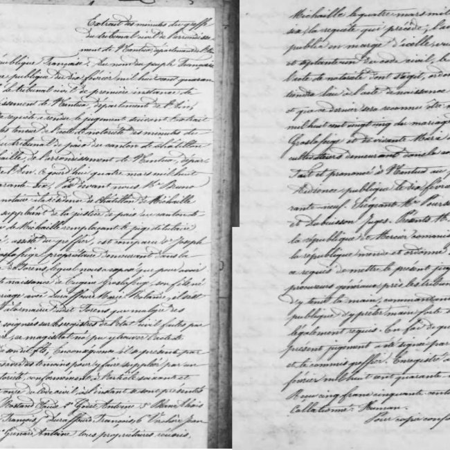 Acte de naissance (sur honneur)