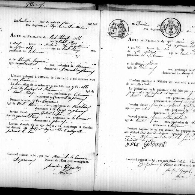 Acte de naissance