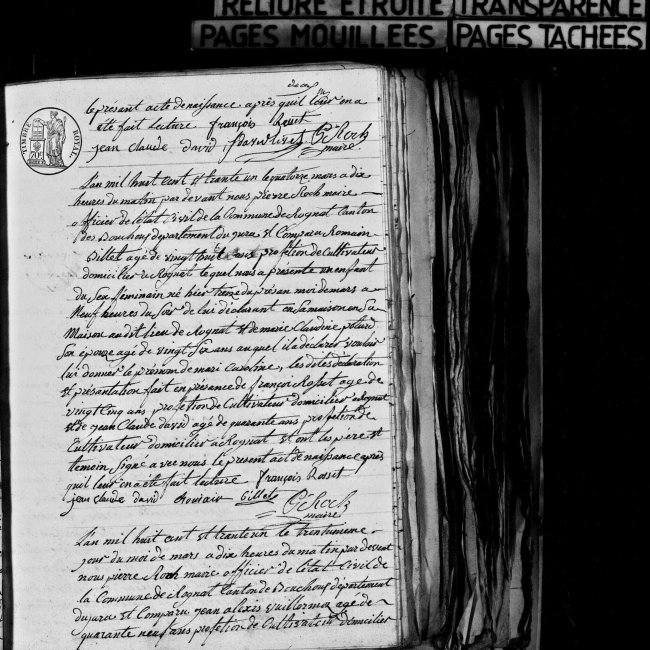 Acte de naissance