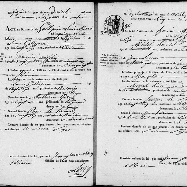 Acte de naissance