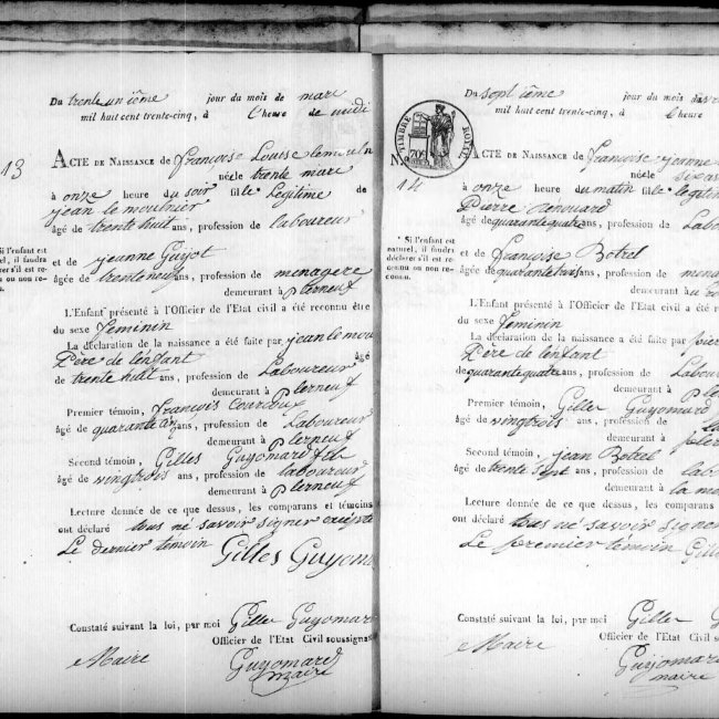 Acte de naissance