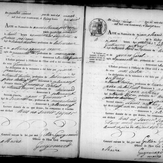Acte de naissance
