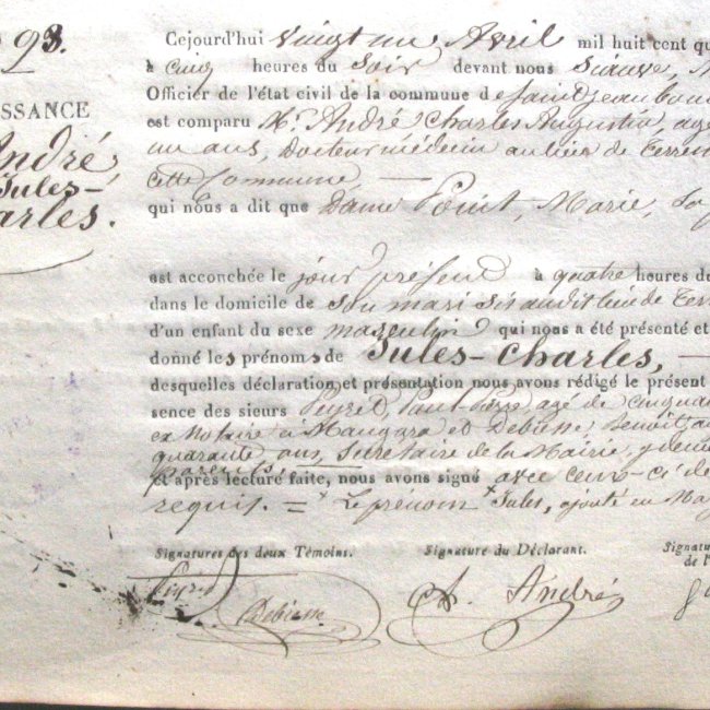 Acte de naissance