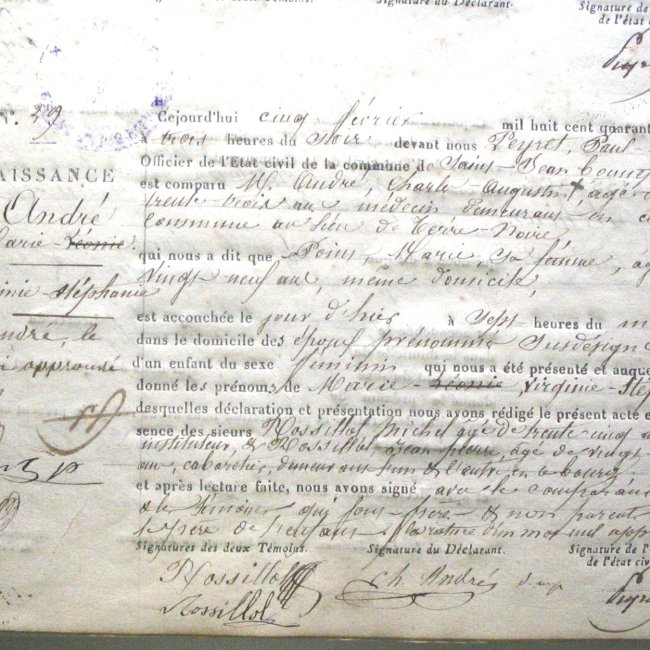 Acte de naissance