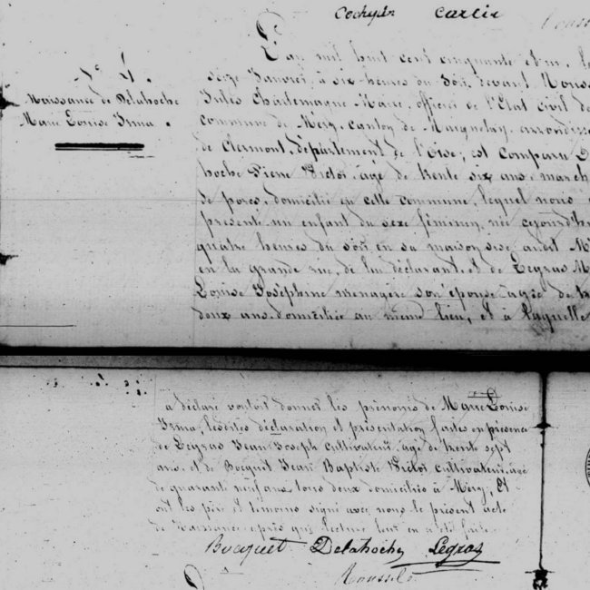 Acte de naissance