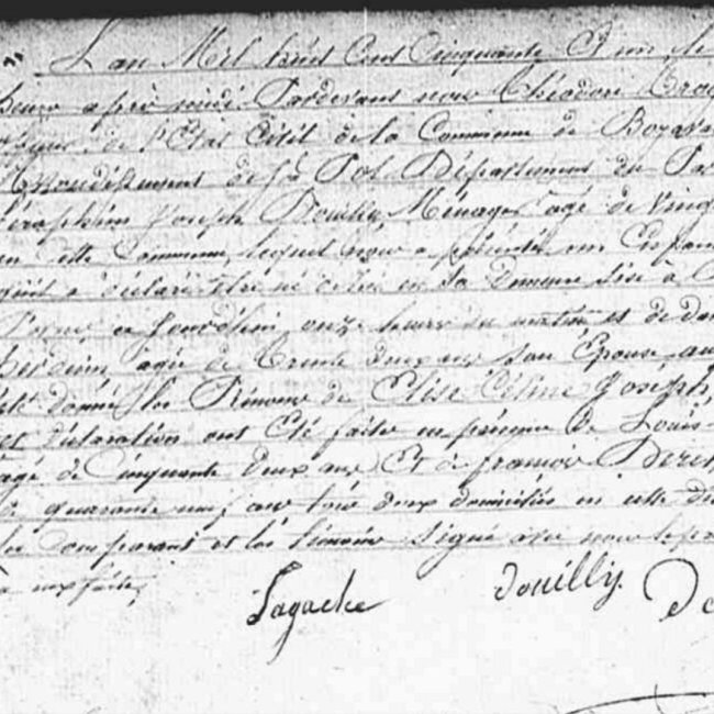 Acte de naissance