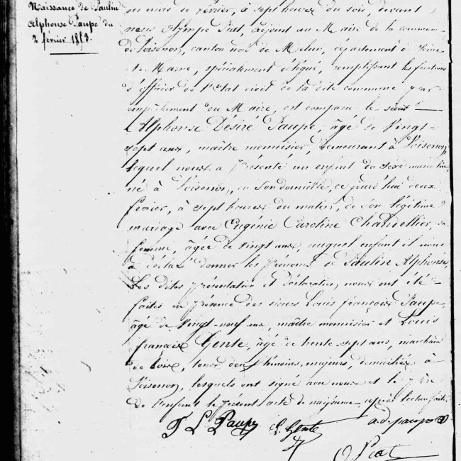 Acte de naissance