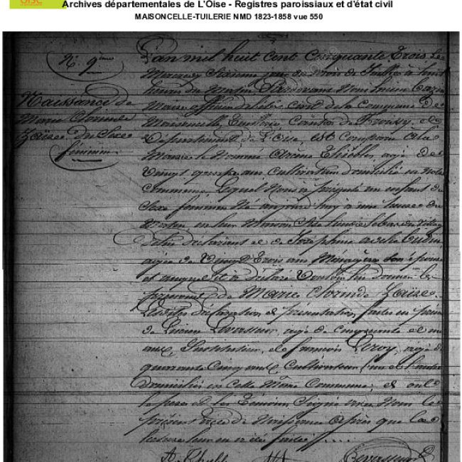 Acte de naissance