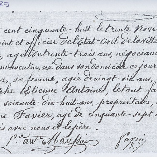Acte de naissance