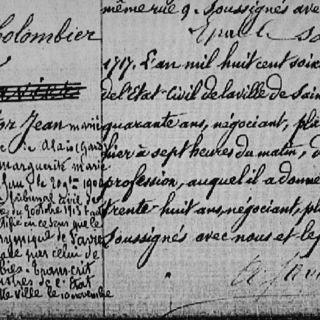 Acte de naissance