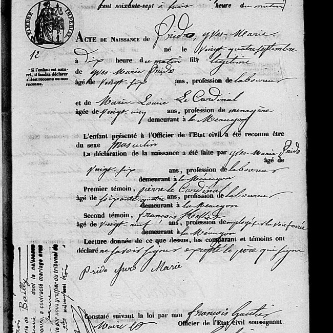 Acte de naissance