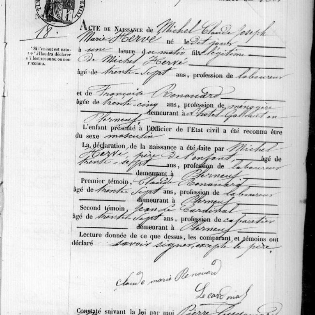 Acte de naissance