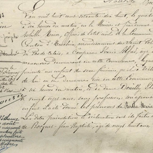 Acte de naissance