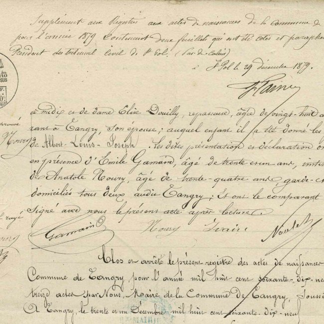 Acte de naissance