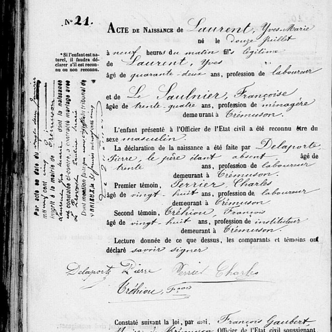 Acte de naissance
