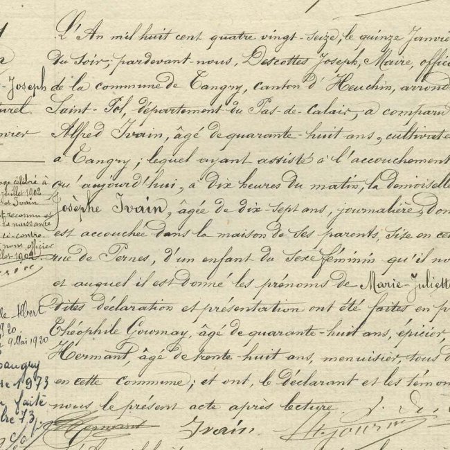 Acte de naissance