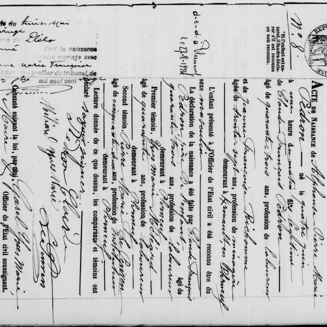 Acte de naissance