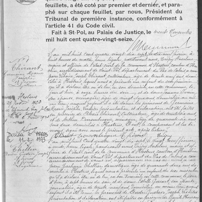 Acte de naissance