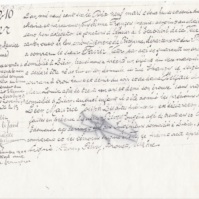Acte de naissance