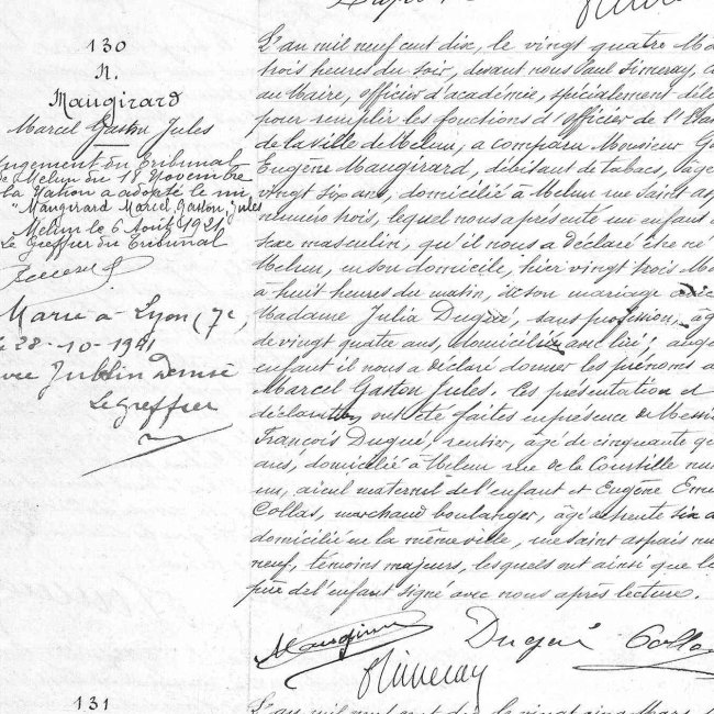 Acte de naissance