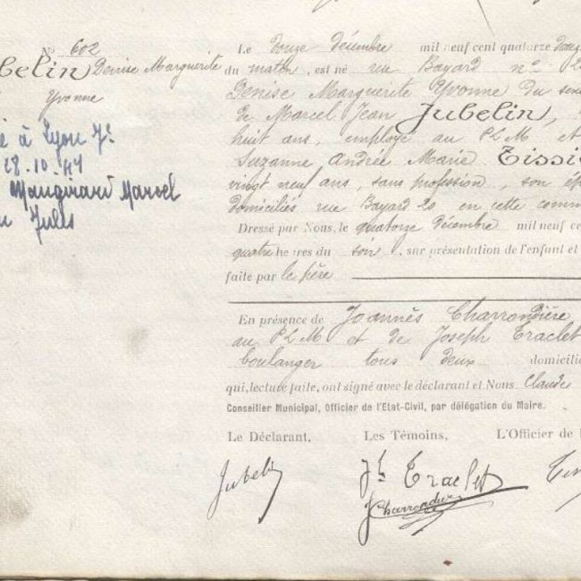 Acte de naissance