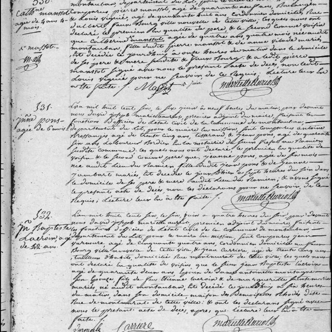 Acte de décès
