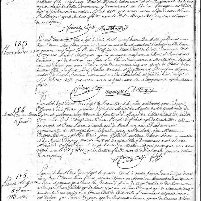 Acte de décès