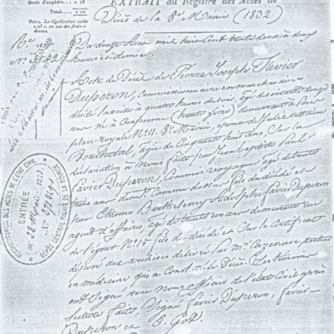 Acte de décès