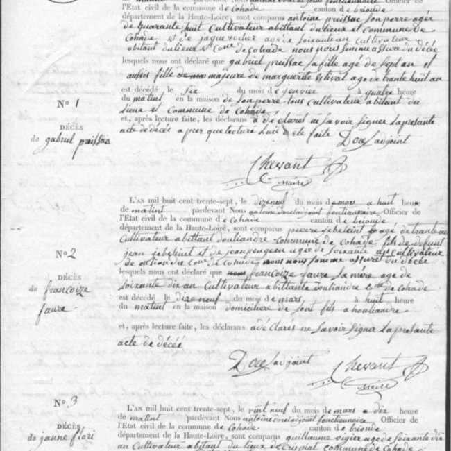 Acte de décès