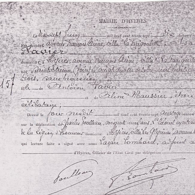 Acte de décès