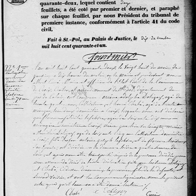 Acte de décès