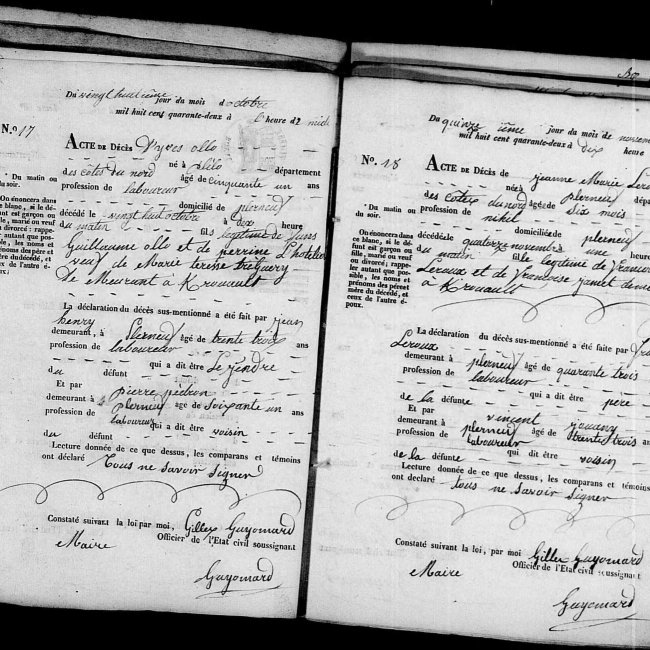 Acte de décès
