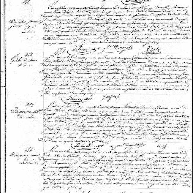 Acte de décès