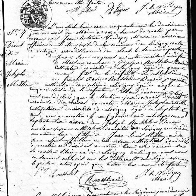 Acte de décès