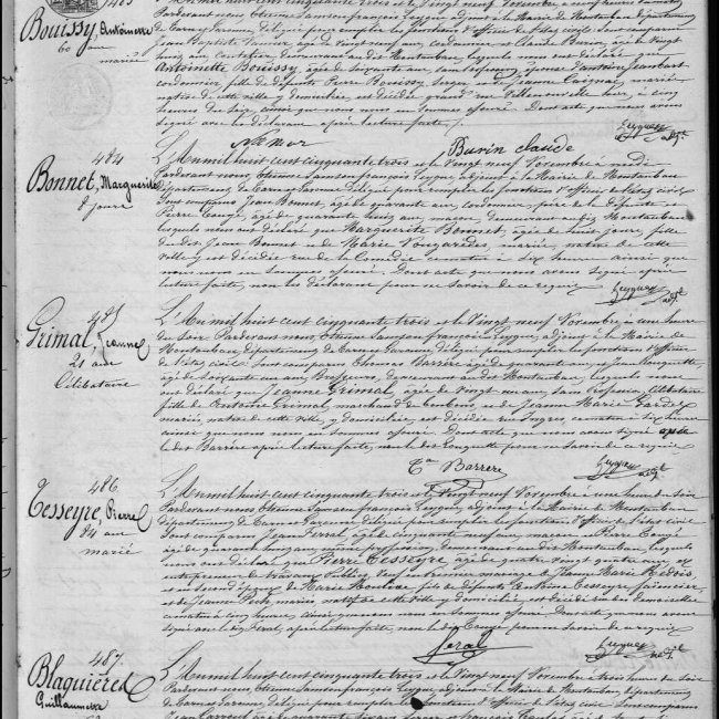 Acte de décès