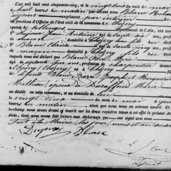 Acte de décès